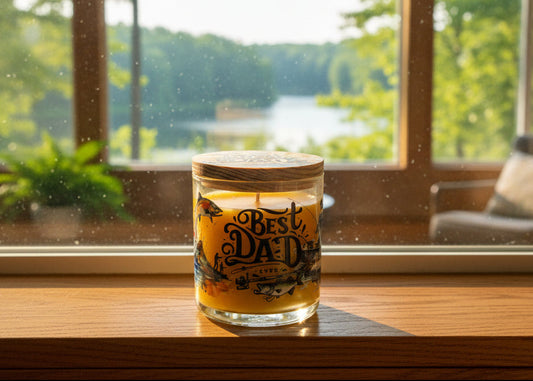 Jar with 'Best Dad Ever' text on a white background