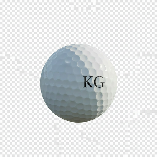 KG Thin Sans-Serif Monogram Golf Ball