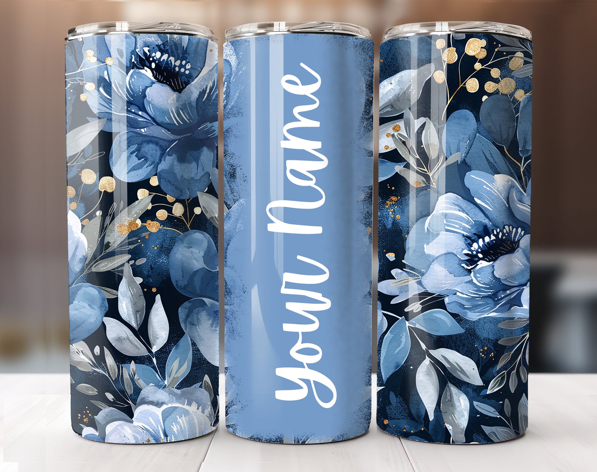 Tall Skinny Thermal Tumbler Personalized 20 oz image 1