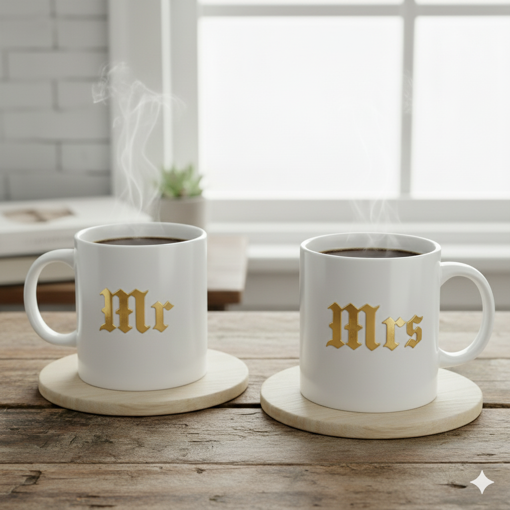 Personalized Mr and Mrs Coffee Mug image 3