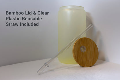 Life is Better with Dogs Color-Changing Can Glass 16oz | Yellow Cold-Activated Personalized