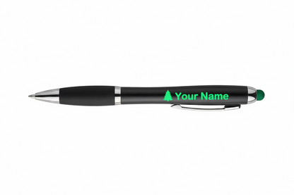 Personalized Laser Engraved LED Lighted Ink Pens 5 Color Choices