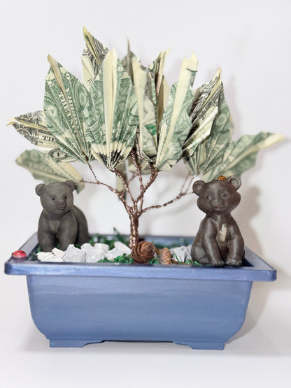 Bonsai Style Money Tree – Real Money