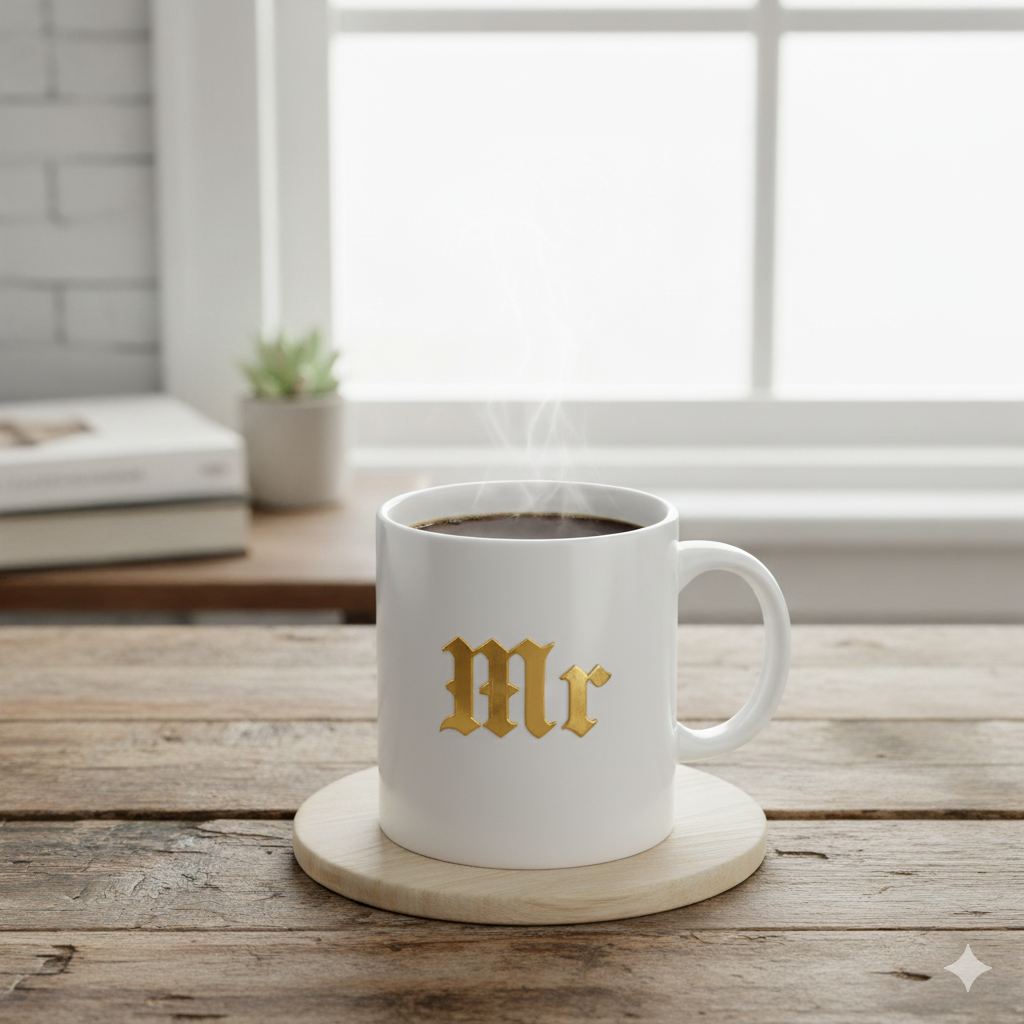 Personalized Mr and Mrs Coffee Mug image 1