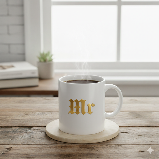 Personalized Mr and Mrs Coffee Mug image 1