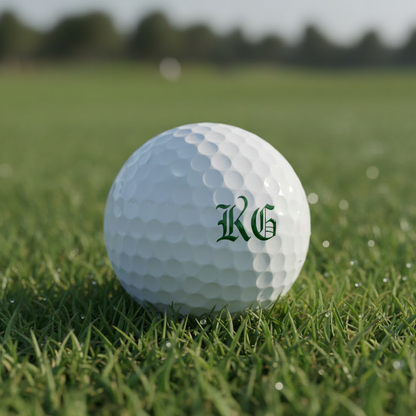 KG Deep Green Monogram Golf Ball